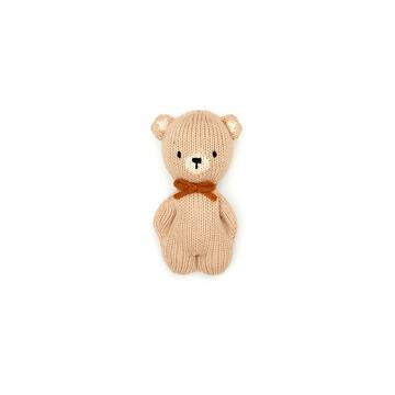 Bear Rattle- Beige & tobacco