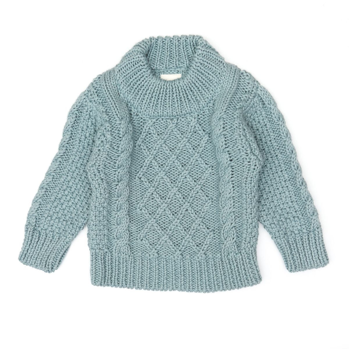 Little Noah | braided sweater blue
