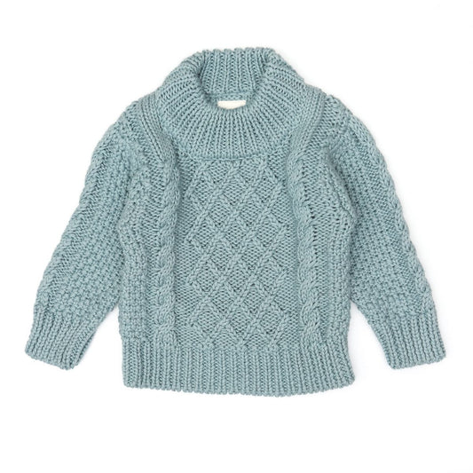 Little Noah |  braided sweater blue