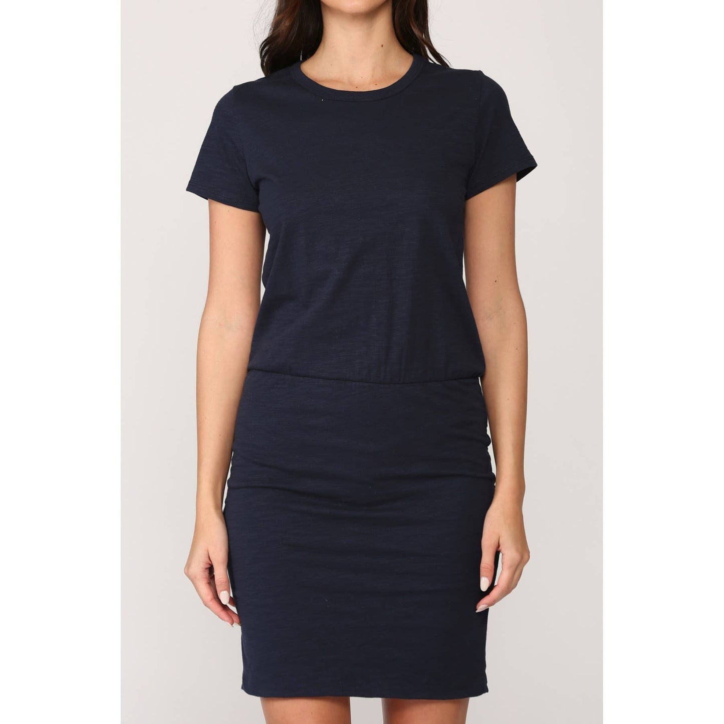 Solid Women's T-Shirt Short Sleeve Bodycon Mini Dress