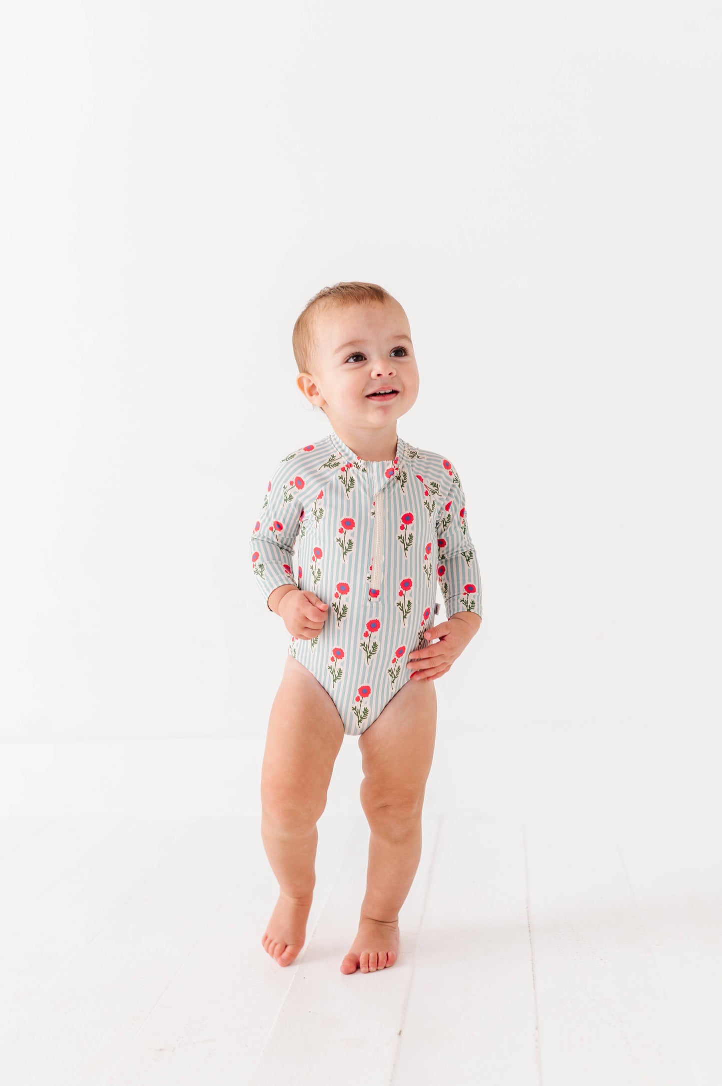 Rash Guard Swimsuit - Seaside Blooms