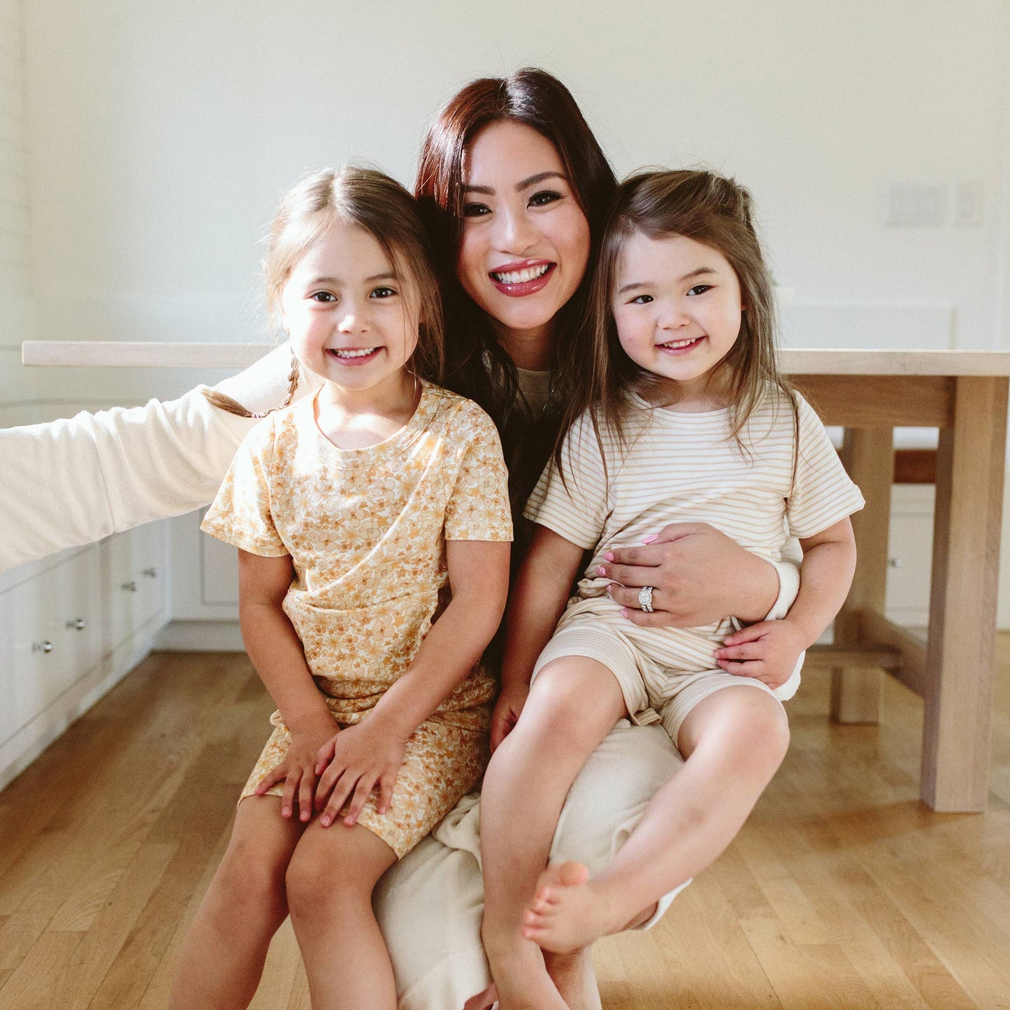 Viscose Bamboo + Organic Cotton Biker Set | Wildflowers