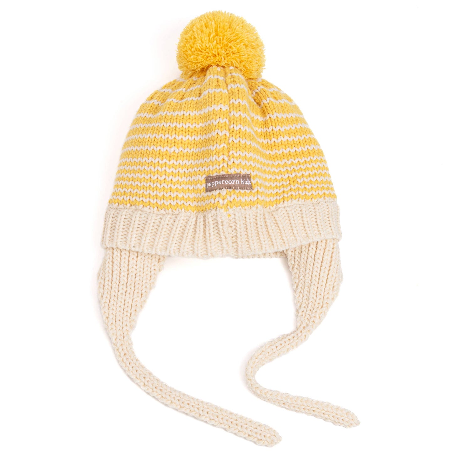 Kids Earflap Winter Hat- Woolly Stripe - Toddler/ Girls 2-6Y