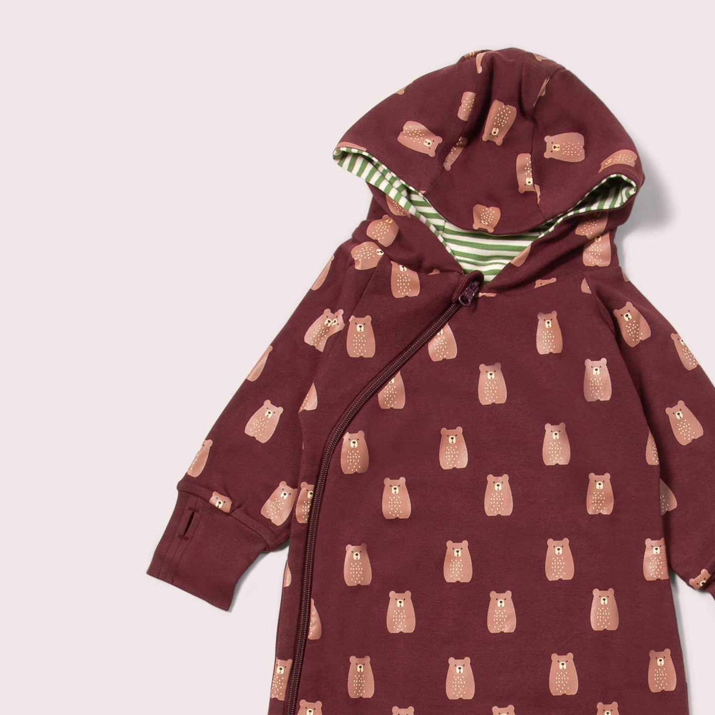 Brown Bears Hooded Snug Suit