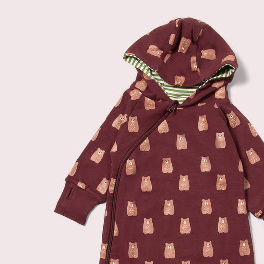 Brown Bears Hooded Snug Suit