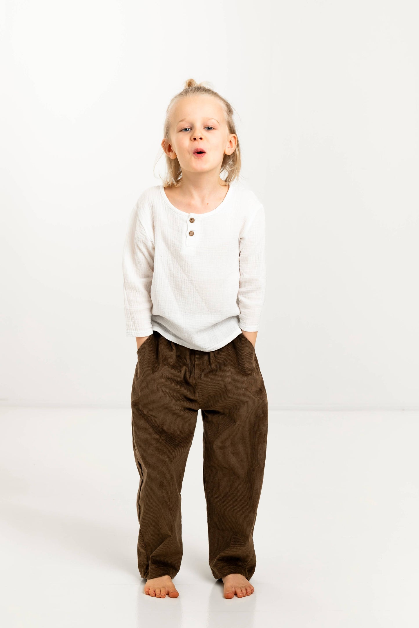 Annie & Charles® TOBY cotton trousers