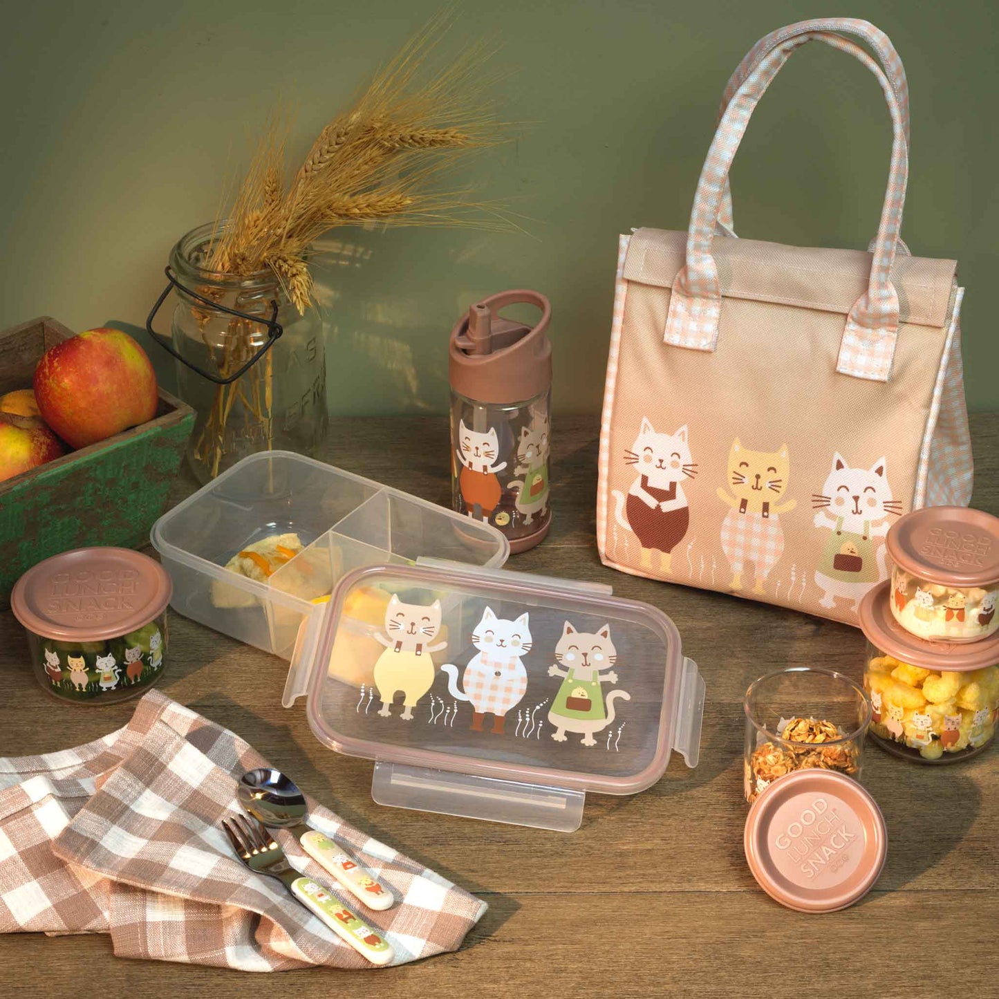 Good Lunch Snack Containers | Prairie Kitty | Small
