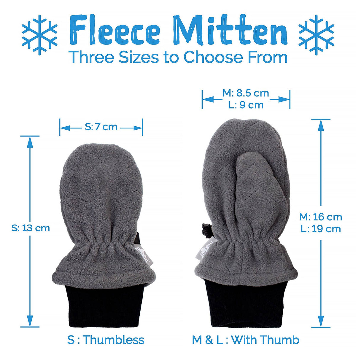 Brown Bear | Fleece Mittens