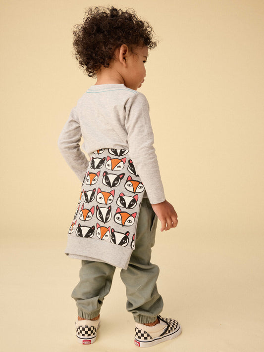 Badger & Fox Baby Popover / Med Heather Grey