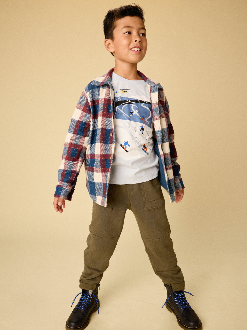 Ski Slopes Graphic Tee / Ice