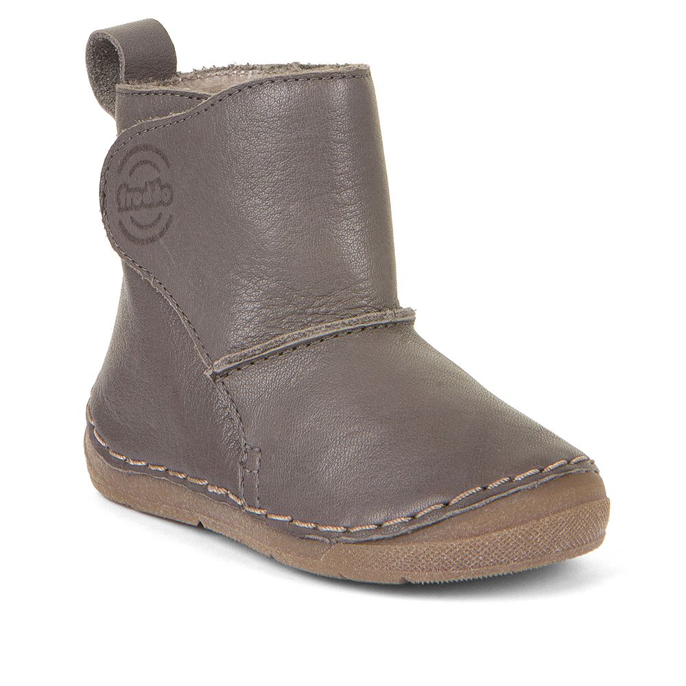 Froddo Toddler + Kids Slip-on Leather Winter Boot | Grey