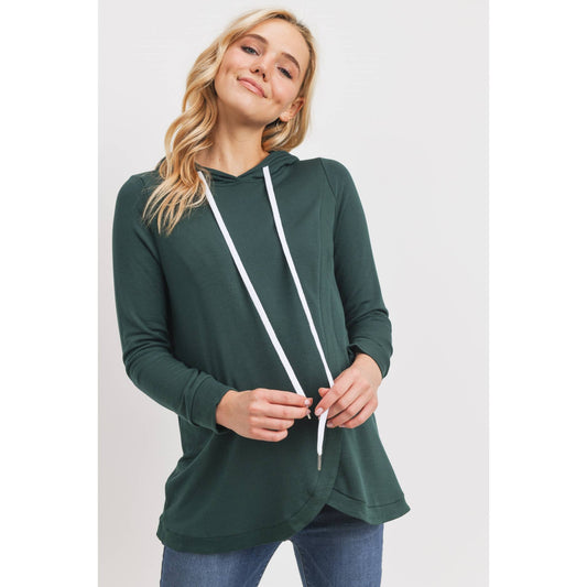 French Terry Crossover Nursing Hoodie