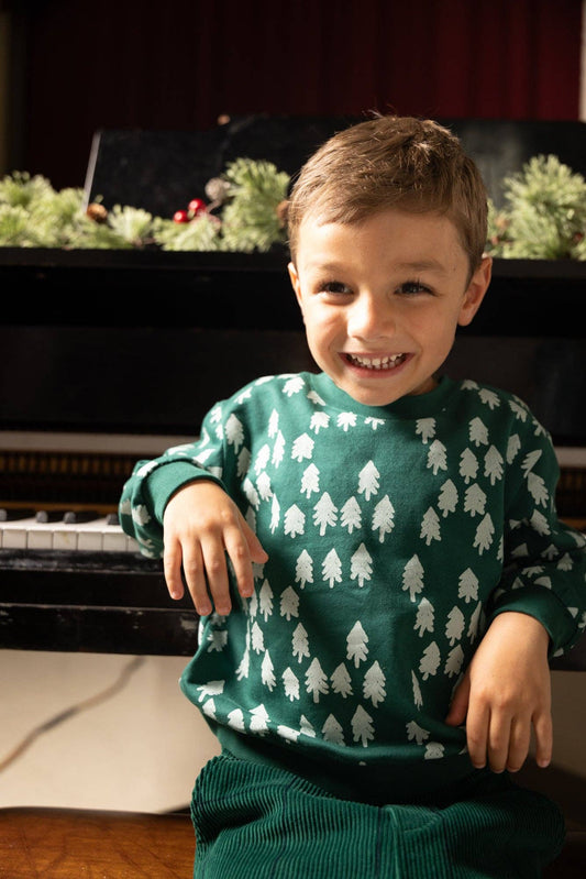 Recycled Cotton Snowy Pine Sweatshirt