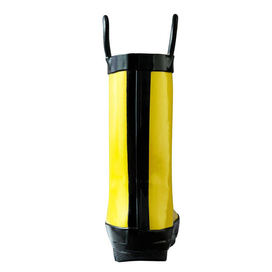 Loop Handle Boots, Yellow And Black