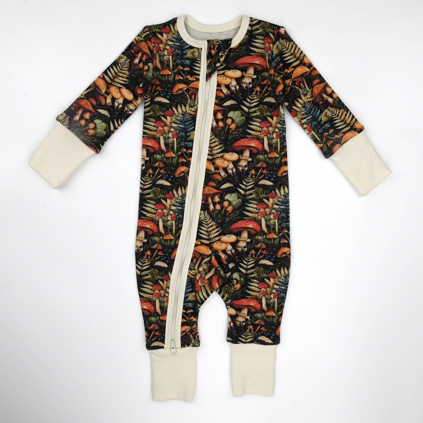 Organic Cotton Pajamas Zipper Sleeper, Yarrow PREORDER