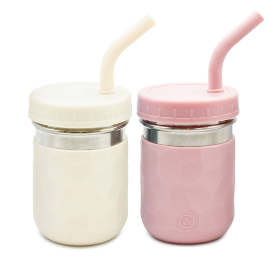 3-in-1 Stainless Steel Kids Cups – 8 oz, Set of 2