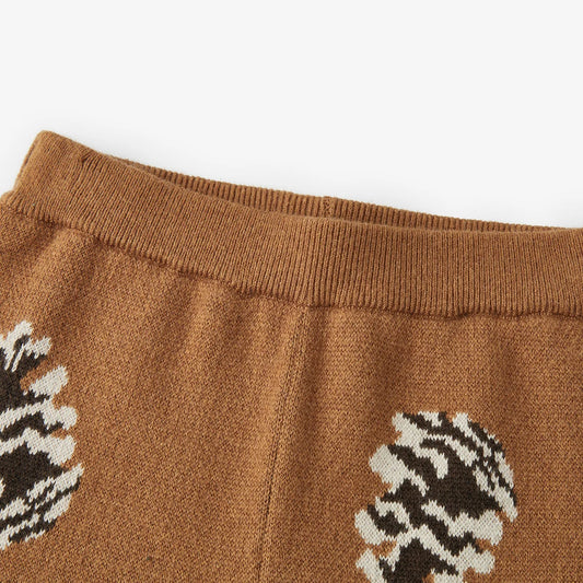 KNITTED SWEATPANTS PINECONE & HEDGEHOG