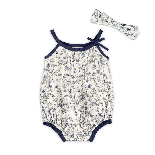 Gia Floral Muslin Baby Romper
