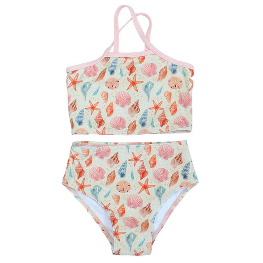 Sandy Seashells Beachy Bikini Girls Swimsuit