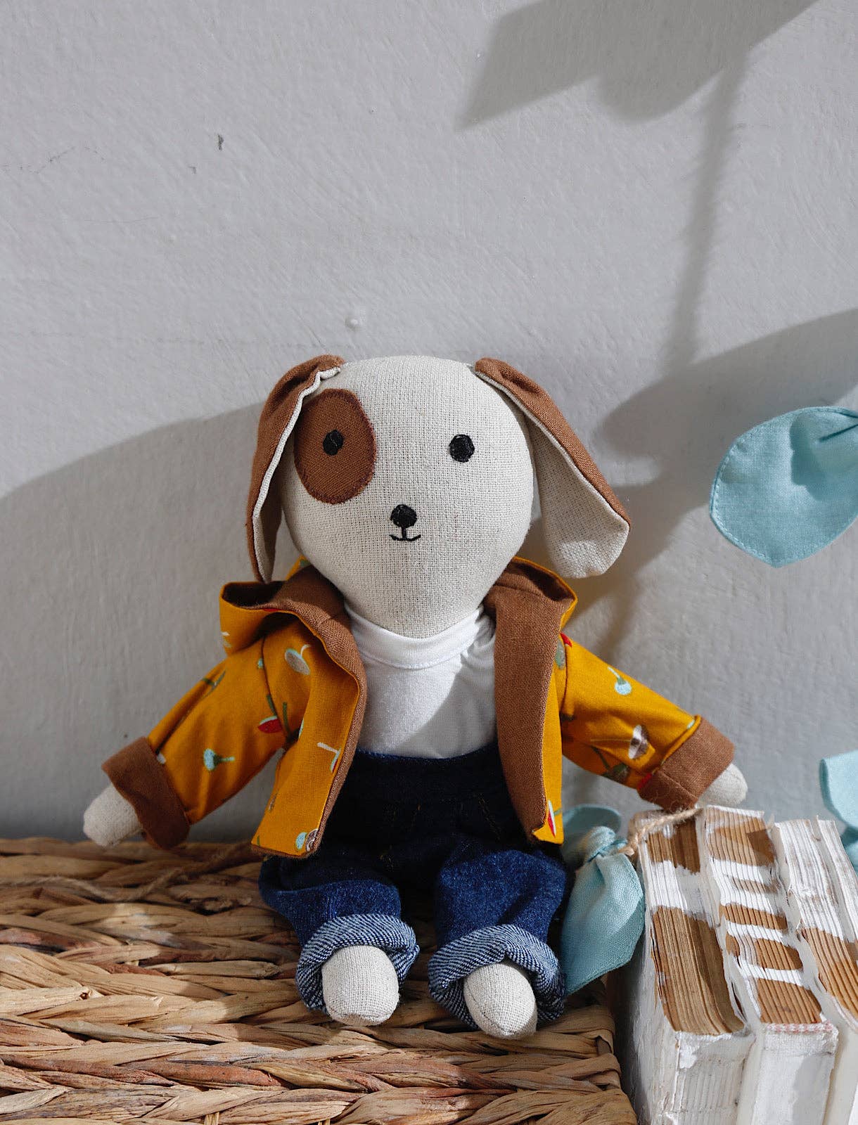 DOGGY cuddly friend, doll, stuffed animal, plush toy, toy