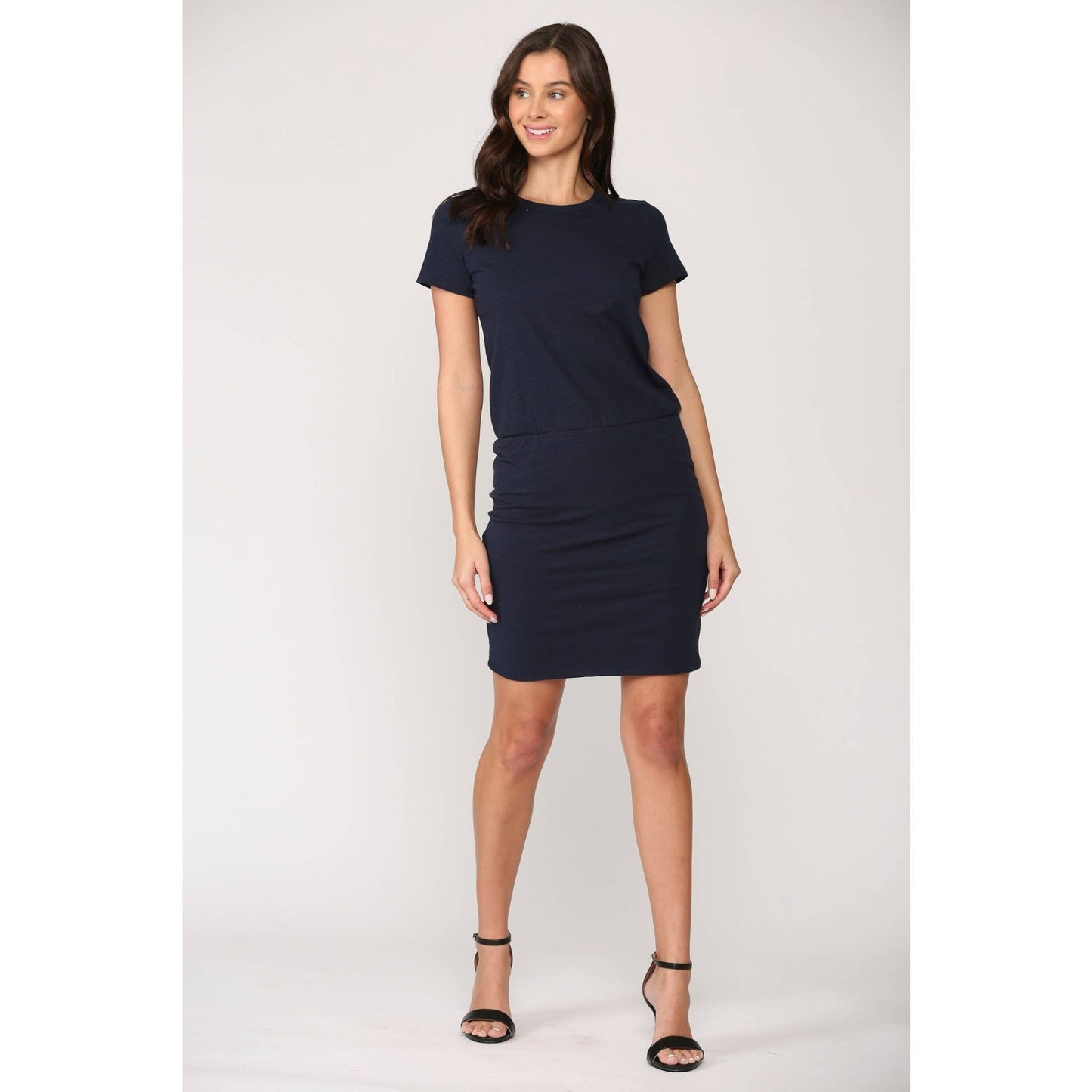 Solid Women's T-Shirt Short Sleeve Bodycon Mini Dress