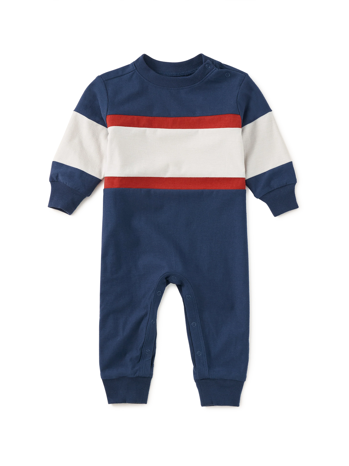 Colorblock Rugby Baby Romper