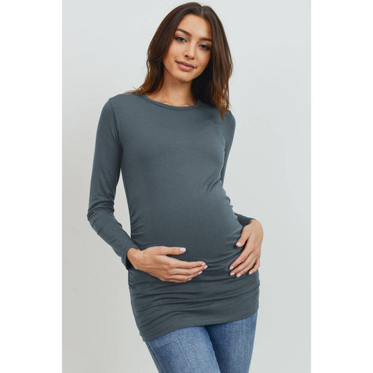 Modal Jersey Round Neck Long Sleeve Top