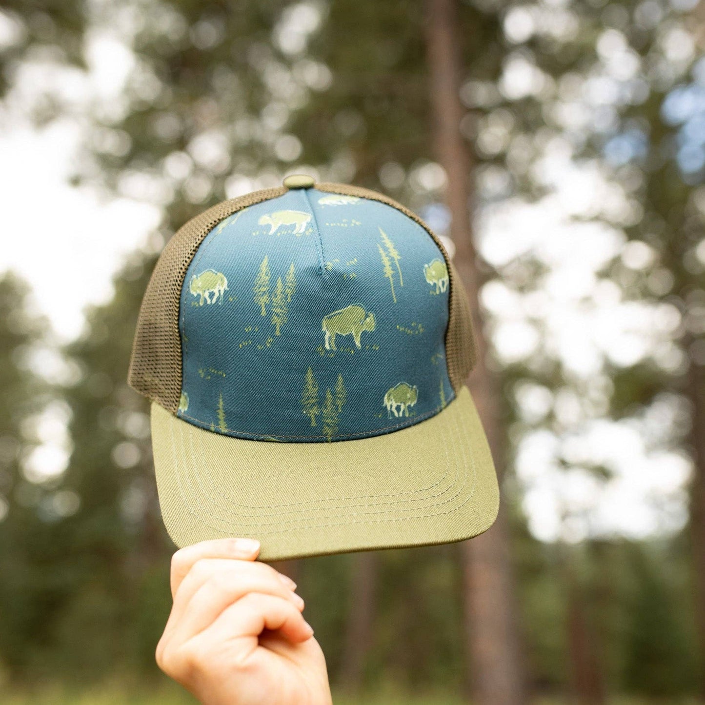 Free Range Bison Kids Trucker