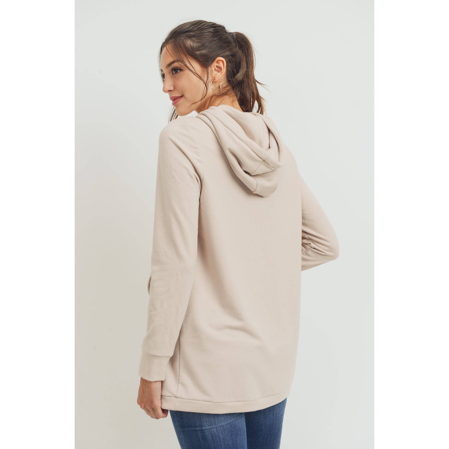 French Terry Crossover Nursing Hoodie