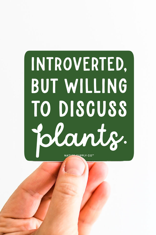 Introverted Plants Sticker | Gift