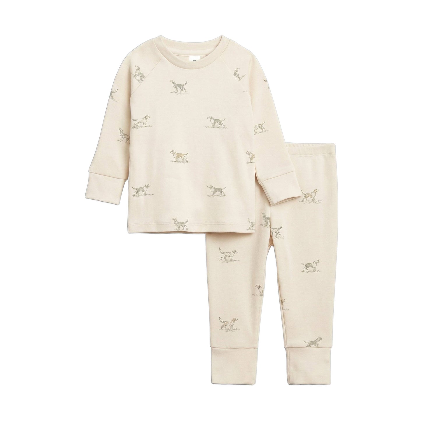 2 Piece Long Sleeve Jammie Set - Field Dog