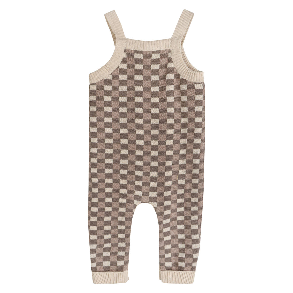 Check Dog 3D Knit Baby Overall Set (Organic Cotton)