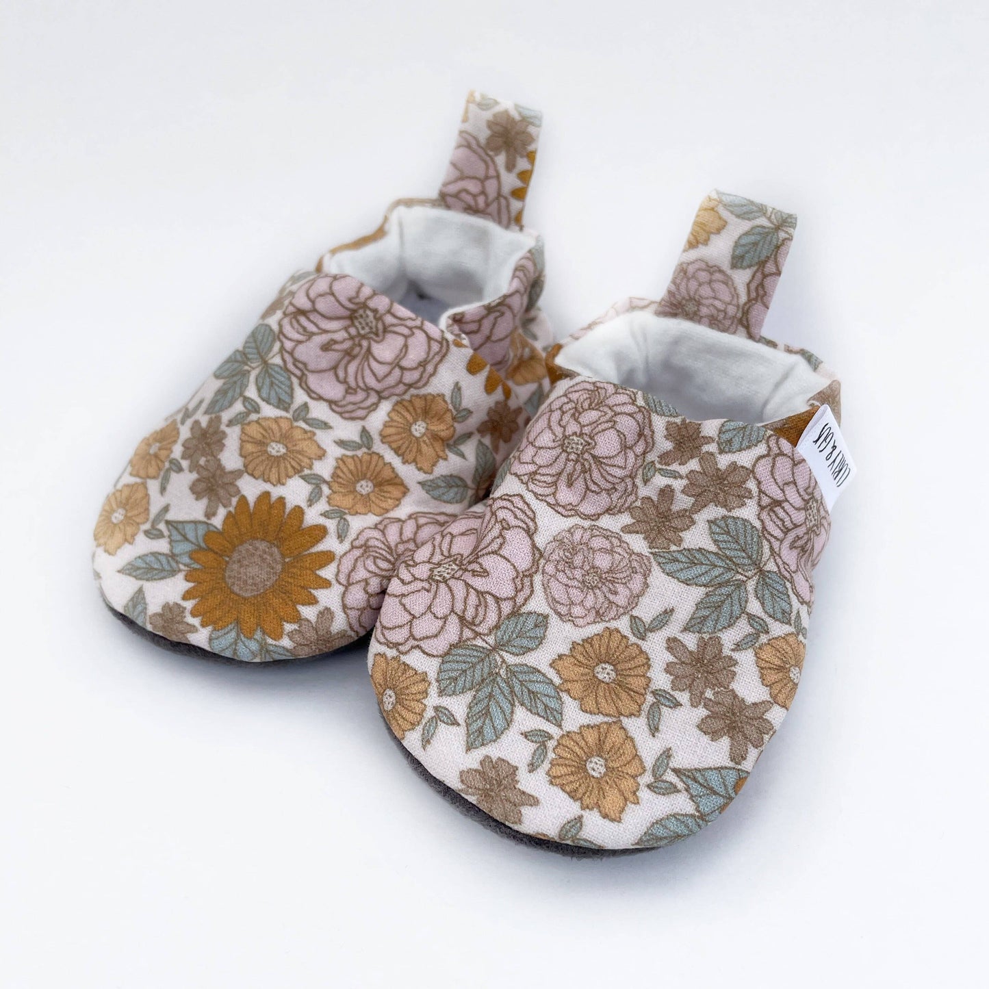 Retro Floral Baby Shoes