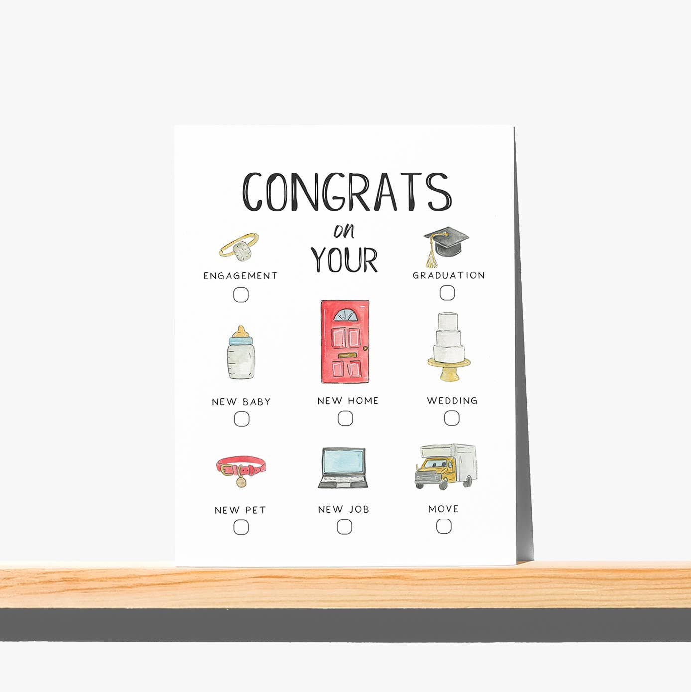 Newly Updated! Greeting Card - Congrats On