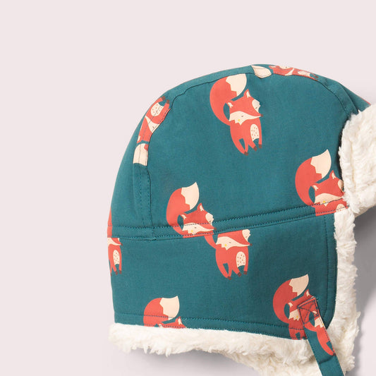 Red Foxes Sherpa Fleece Cosy Hat