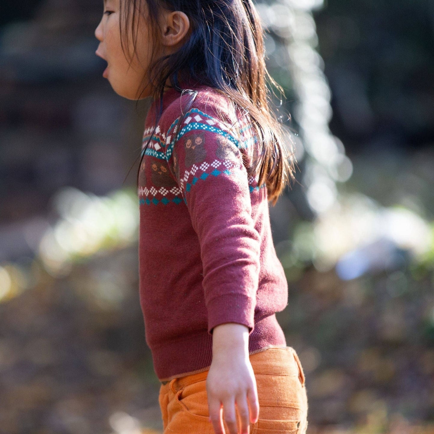 From One To Another Owl Fair Isle Knitted Jumper