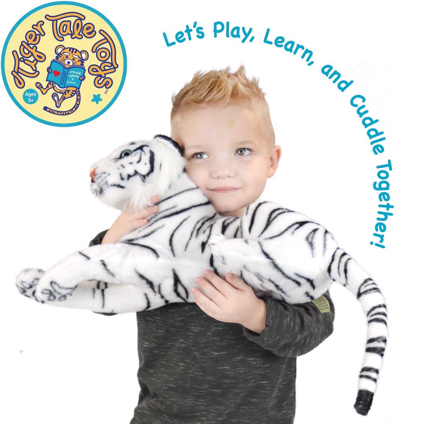 Saphed The White Tiger | 17 Inch Stuffed Animal Plush