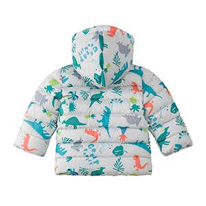 Toddler Boys' Fleece Hooded Puffer Jacket