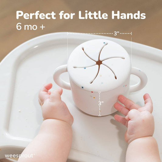 Silicone Spill-Proof Snack Cup for Babies & Toddlers
