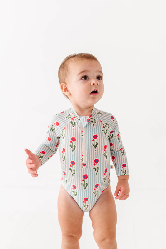 Rash Guard Swimsuit - Seaside Blooms