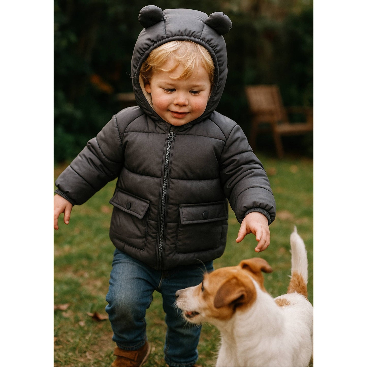 Baby Toddler Boys' Sherpa Fleece Lined Puffer Coat