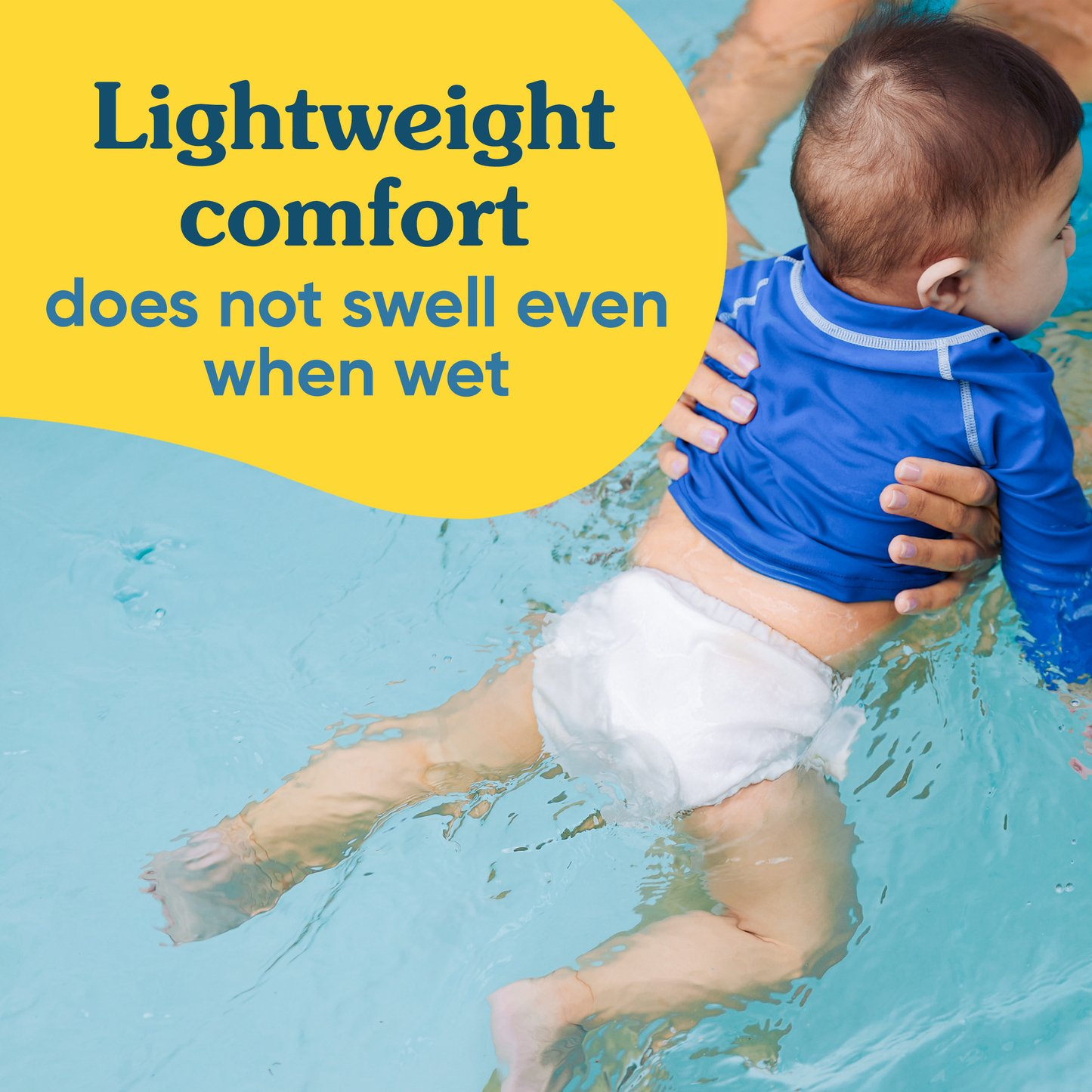 Reusable Swim Diaper with Snaps, Seally, 1ct