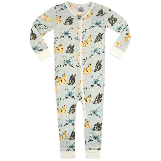 BAMBOO ZIPPER PAJAMA BUTTERFLY