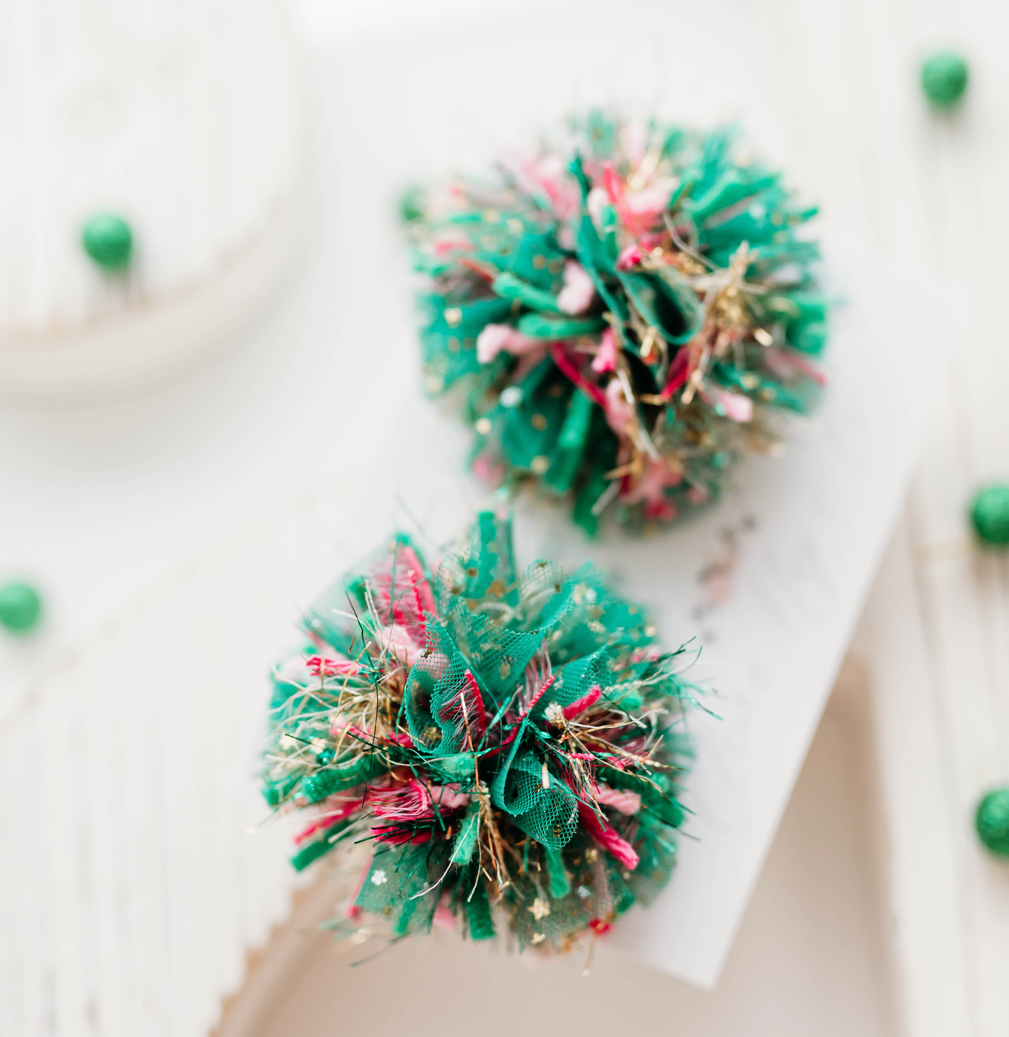 Pom Pom Pigtail Set - Lucky