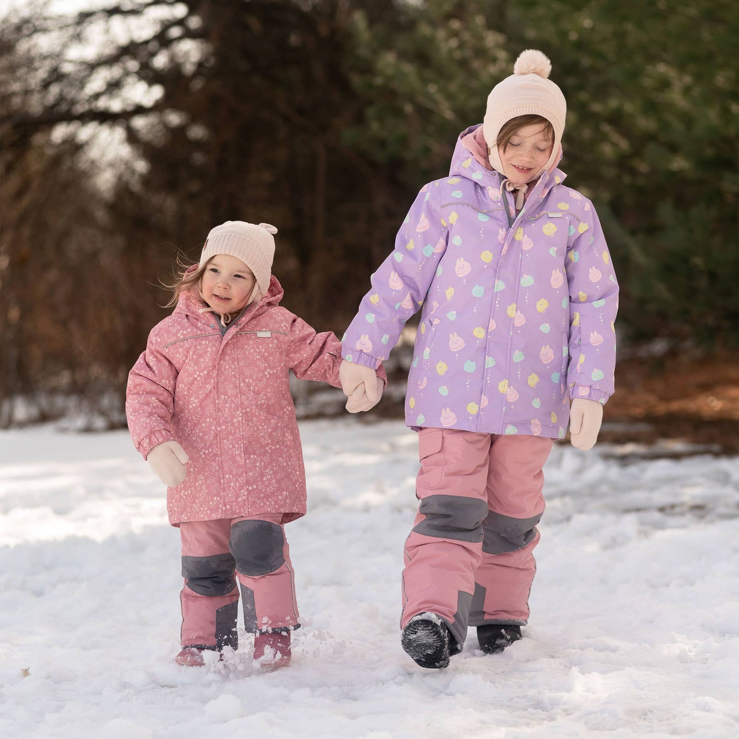 Light Pink | Kids Cozy Knit Mittens