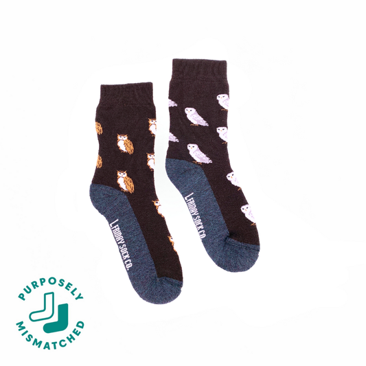 Kid's Owl Merino Wool Socks