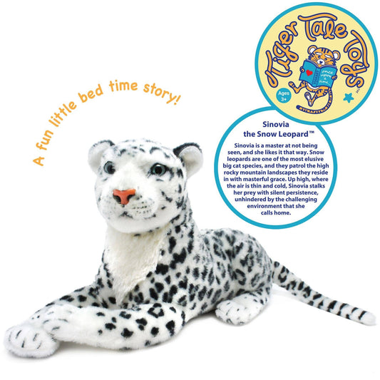 Sinovia The Snow Leopard | 17 Inch Stuffed Animal Plush