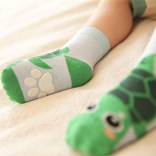 Turtle Zoo Baby Animal Socks-C