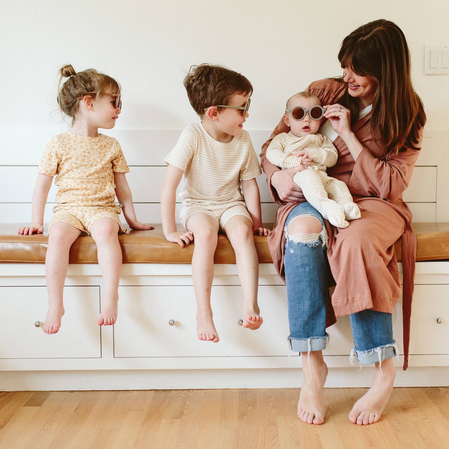 Viscose Bamboo + Organic Cotton Biker Set | Wildflowers