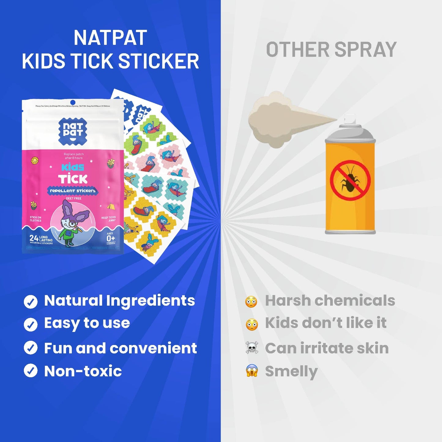 Tick Repellent Stickers for Kids